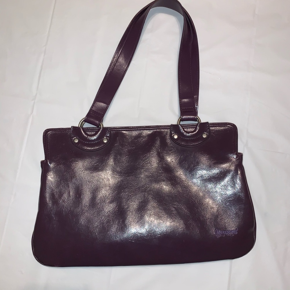 Necessary Objects Purple Faux Leather Handbag 👜